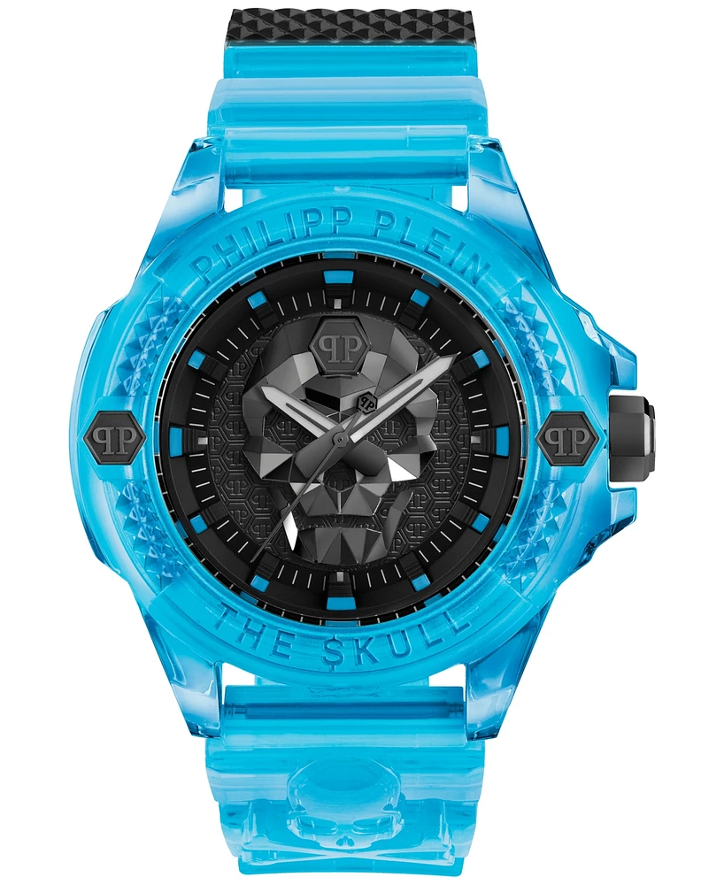 Philipp Plein Unisex The Skull Scuba Duba Silicone Strap Watch 44mm