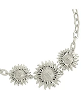 Sterling Forever Gold-Tone or Silver-Tone Sunflower Solaris Bracelet