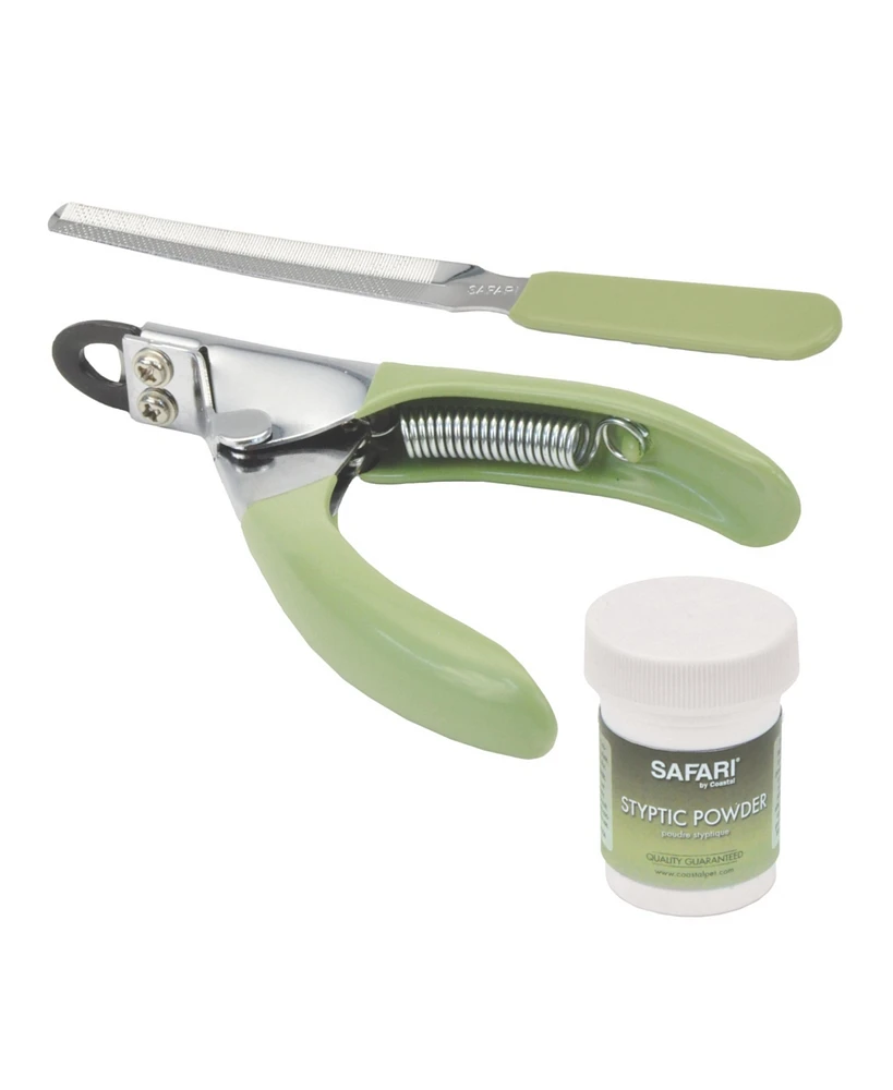 Coastal Pet Safari by Nail Grooming Kit - Nail File, Pet Styptic Powder & Guillotine Nail Trimmer