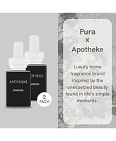 Pura Apotheke Home Scent Refill - Charcoal - Smart Home Air Diffuser Fragrance - Up to 120-Hours of Luxury Fragrance per Refill