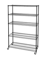 Seville Classics UltraDurable 5-Tier Nsf Steel Wire Shelving