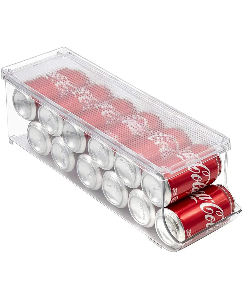 Sorbus Clear 12-Can Organizer with Lid