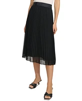 Dkny Pleated Midi Skirt