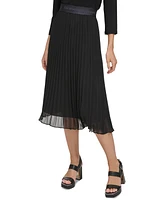 Dkny Pleated Midi Skirt