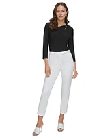 Dkny Essential Slim Leg Ankle Pants