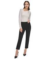Dkny Essential Slim Leg Ankle Pants