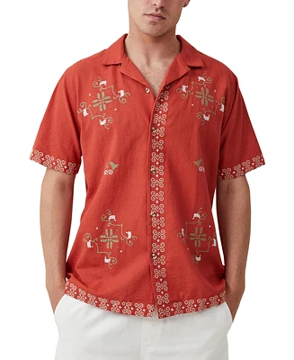 Cotton On Men's Cabana Short Sleeve Shirts