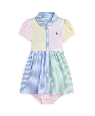 Polo Ralph Lauren Baby Girls Mesh Fun Shirtdress and Bloomer Set