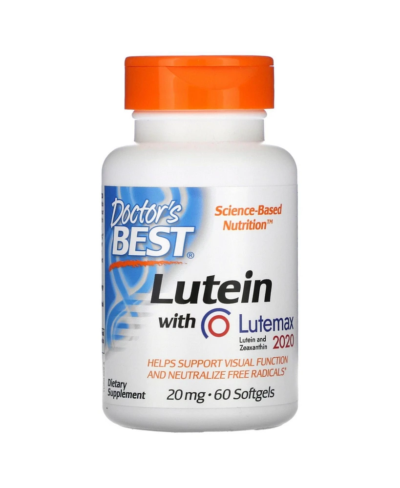 Doctor's Best Lutein with Lutemax 2020 20 mg - Softgels