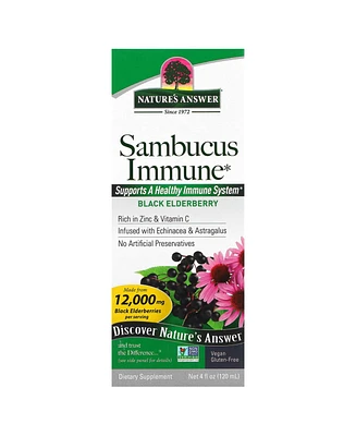 Nature's Answer Sambucus Immune Black Elderberry 12 000 mg - 4 fl oz (120 ml)