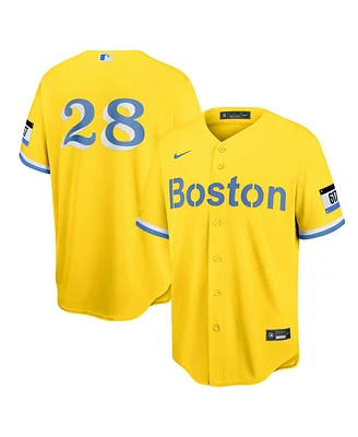 Men's Nike J.d. Martinez Gold Boston Red Sox City Connect Replica Player Jersey