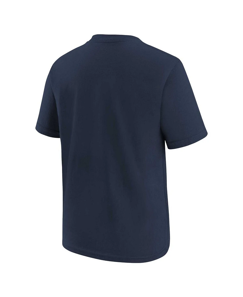 Big Boys Nike Navy Memphis Grizzlies Swoosh T-shirt