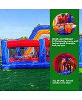 Xjump Obstacle Course Bounce House with Slide (with Blower)