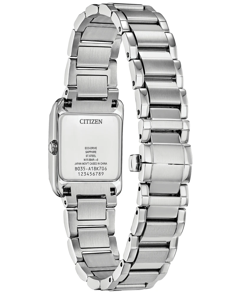 Citizen Eco-Drive Women's Bianca Stainless Steel Bracelet Watch 28mm - Silver
