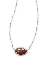 Kendra Scott Goldstone Football 19" Adjustable Pendant Necklace