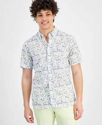 Tommy Hilfiger Men's Floral-Print Short-Sleeve Shirt