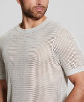 Guess Men's Otto Noah Textured-Knit Short-Sleeve Sweater