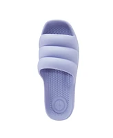 Totes Women's Molded Puffy Slide with Everywear