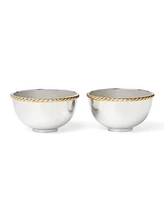 Reed & Barton Roseland Metal Nut Bowl, Set of 2