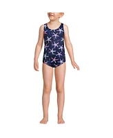 Lands' End Big Girls Plus Chlorine Resistant One Piece Upf 50 Swimsuit