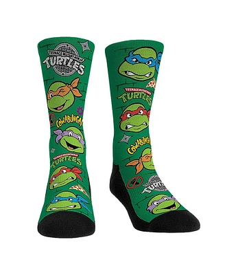 Men's and Women's Rock 'Em Socks Teenage Mutant Ninja Turtles All Over Icons Crew