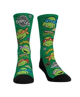 Men's and Women's Rock 'Em Socks Teenage Mutant Ninja Turtles All Over Icons Crew