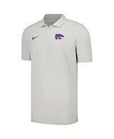 Men's Nike Gray Kansas State Wildcats Sideline Polo Shirt