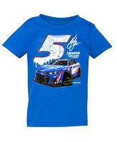 Toddler Boys and Girls Hendrick Motorsports Team Collection Royal Kyle Larson Car T-shirt