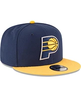 Men's New Era Navy, Gold Indiana Pacers Two-Tone 9FIFTY Adjustable Hat