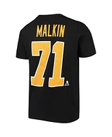 Big Boys Evgeni Malkin Black Pittsburgh Penguins Player Name and Number T-shirt