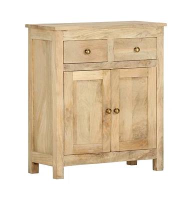Side Cabinet 25.6"x11.8"x29.5" Solid Mango Wood