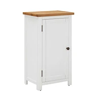 Cupboard 17.7"x12.6"x33.5" Solid Oak Wood