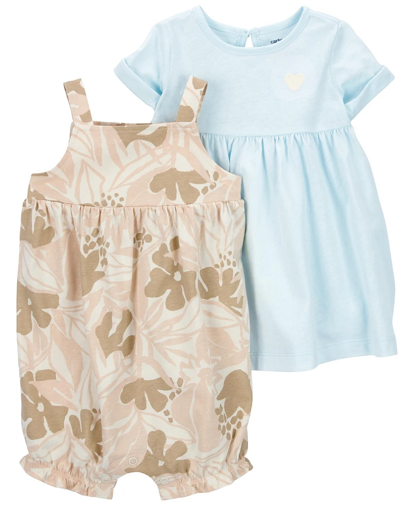 Carter's Baby Carter's 3 Piece Dress and Romper Set