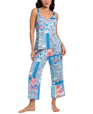 Linea Donatella Women's 2-Pc. Cropped Pajamas Set