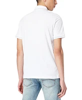 A|X Armani Exchange Men's Regular-Fit Tipped Logo Patch Polo Shirt