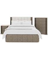 Frandlyn 3pc Bedroom Set (King Bed + Chest + Stone Top Nightstand)