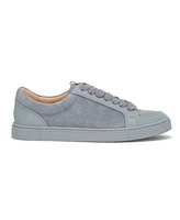 Frye Women's Ivy Court Low Lace Up Leather Sneakers - Steel Blue
