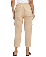Jag Women's Textured Cargo Cropped Pants