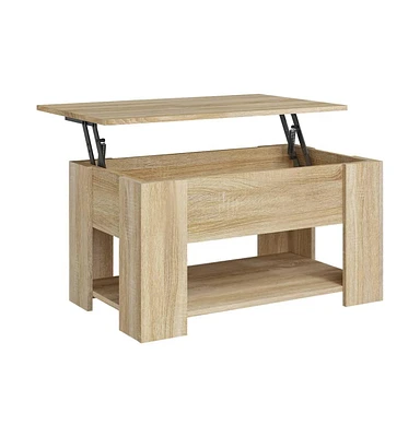 Coffee Table Sonoma Oak 31.1"x19.3"x16.1" Engineered Wood