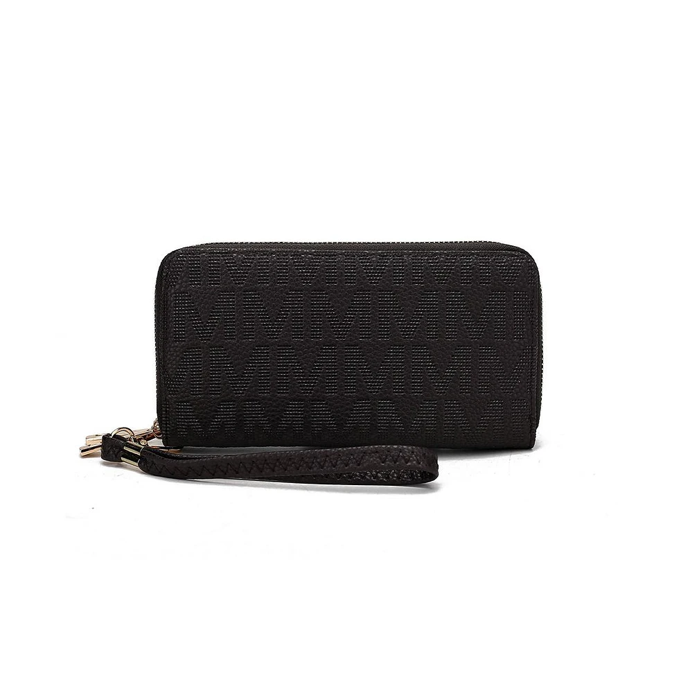 Mkf Collection Lisbette Embossed Signature Wallet by Mia K.