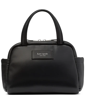 kate spade new york Puffed Smooth Leather Small Satchel
