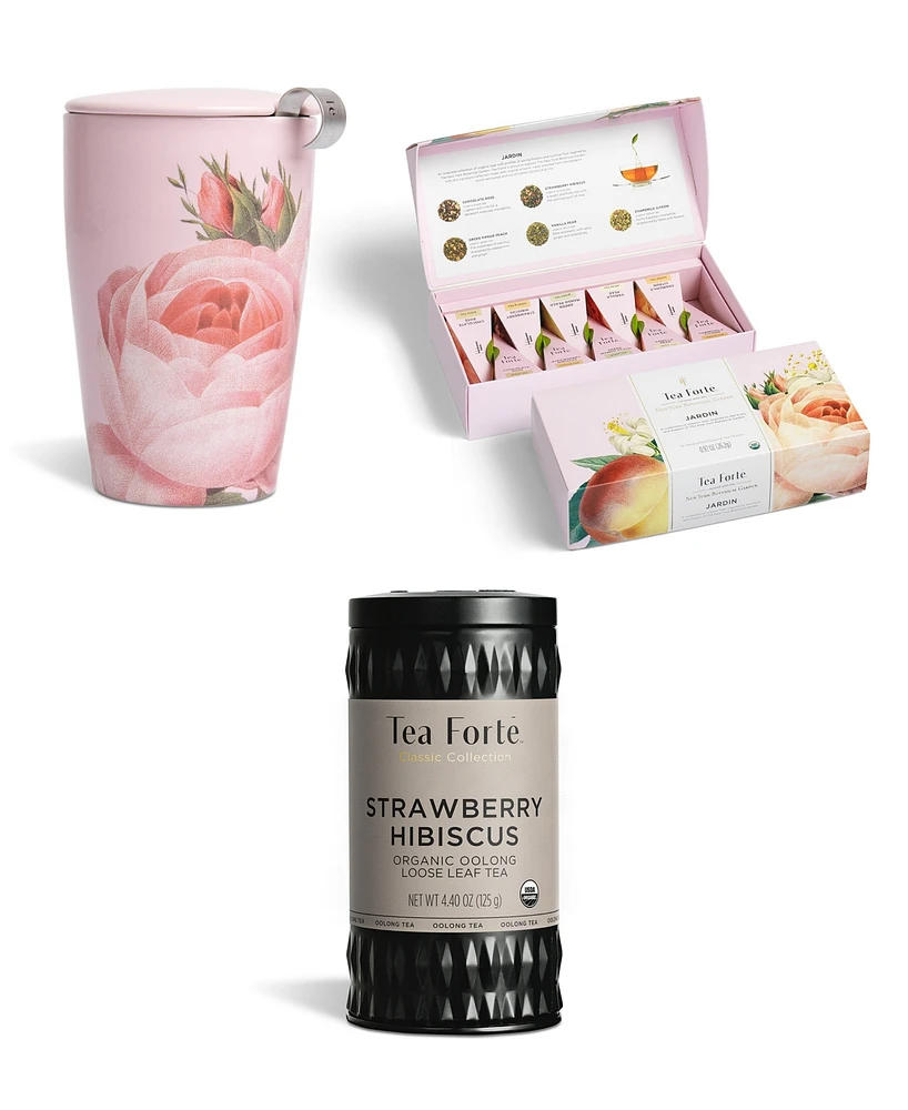 Tea Forte Jardin Tea Bundle, 3 Piece