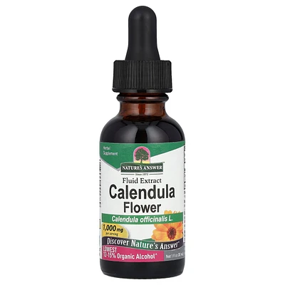 Nature's Answer Calendula Flower Fluid Extract Lowest Alcohol 1 000 mg - 1 fl oz (30 ml)