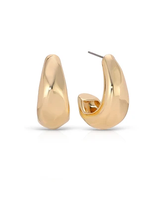 Ettika True Golden 18K Gold-Plated Hoop Earrings