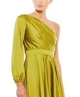 Women's Ieena High Low One Shoulder Flowy Gown