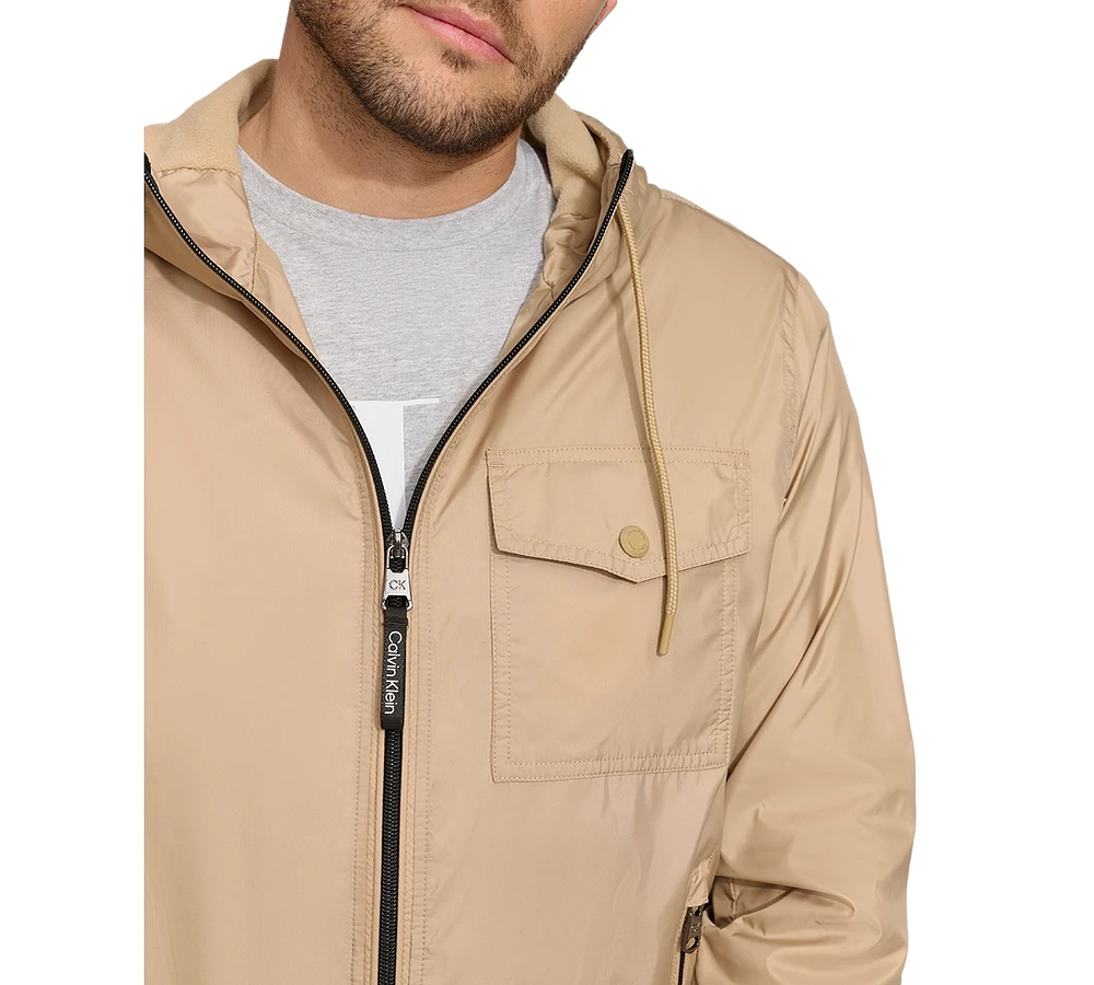 Calvin Klein Men's Polar-Fleece-Lined Windbreaker