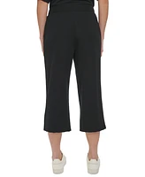 Dkny Sport Women's High-Rise Cropped Wide-Leg Pants