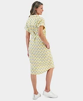 Style & Co Women's Cotton Gauze Short-Sleeve Shirt Dress, Created for Macy's