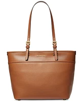 Michael Kors Medium Leather Top Zip Pocket Tote