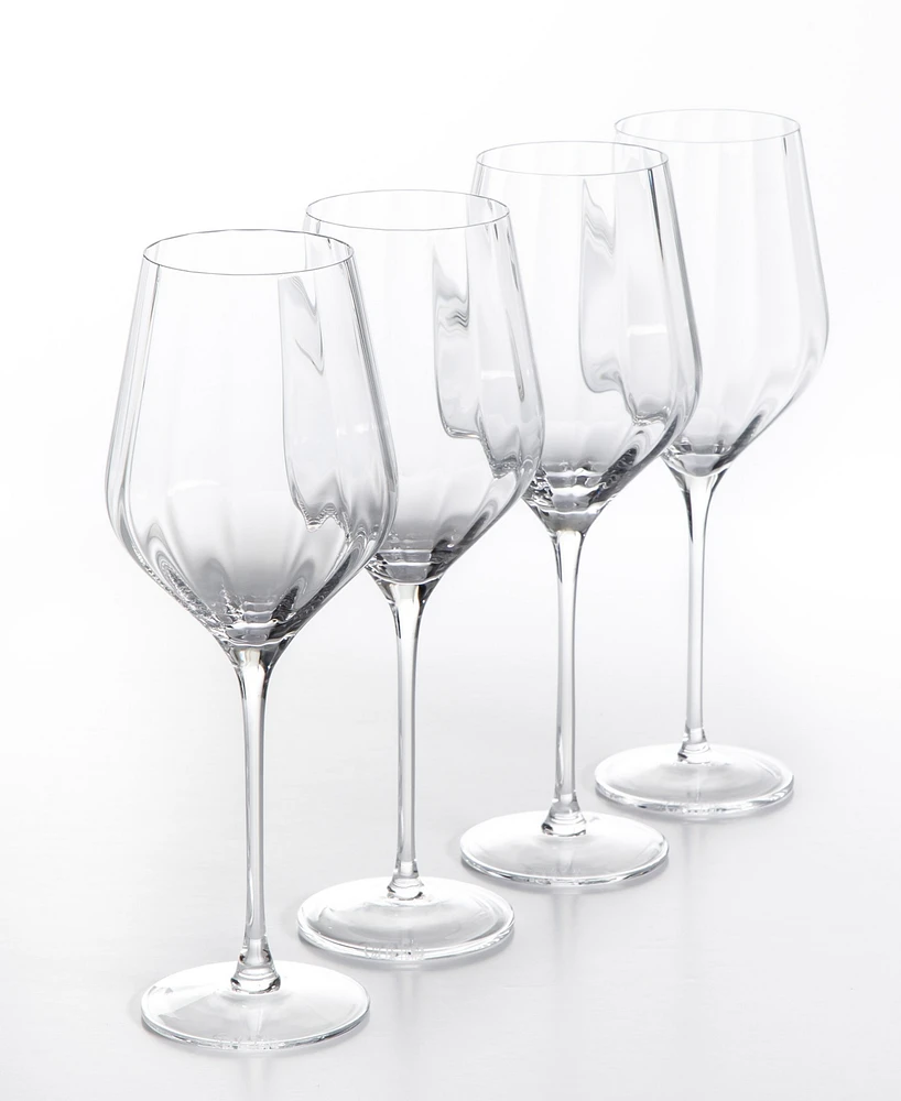 Sur La Table Cambron Optic White Wine Glasses, Set of 4